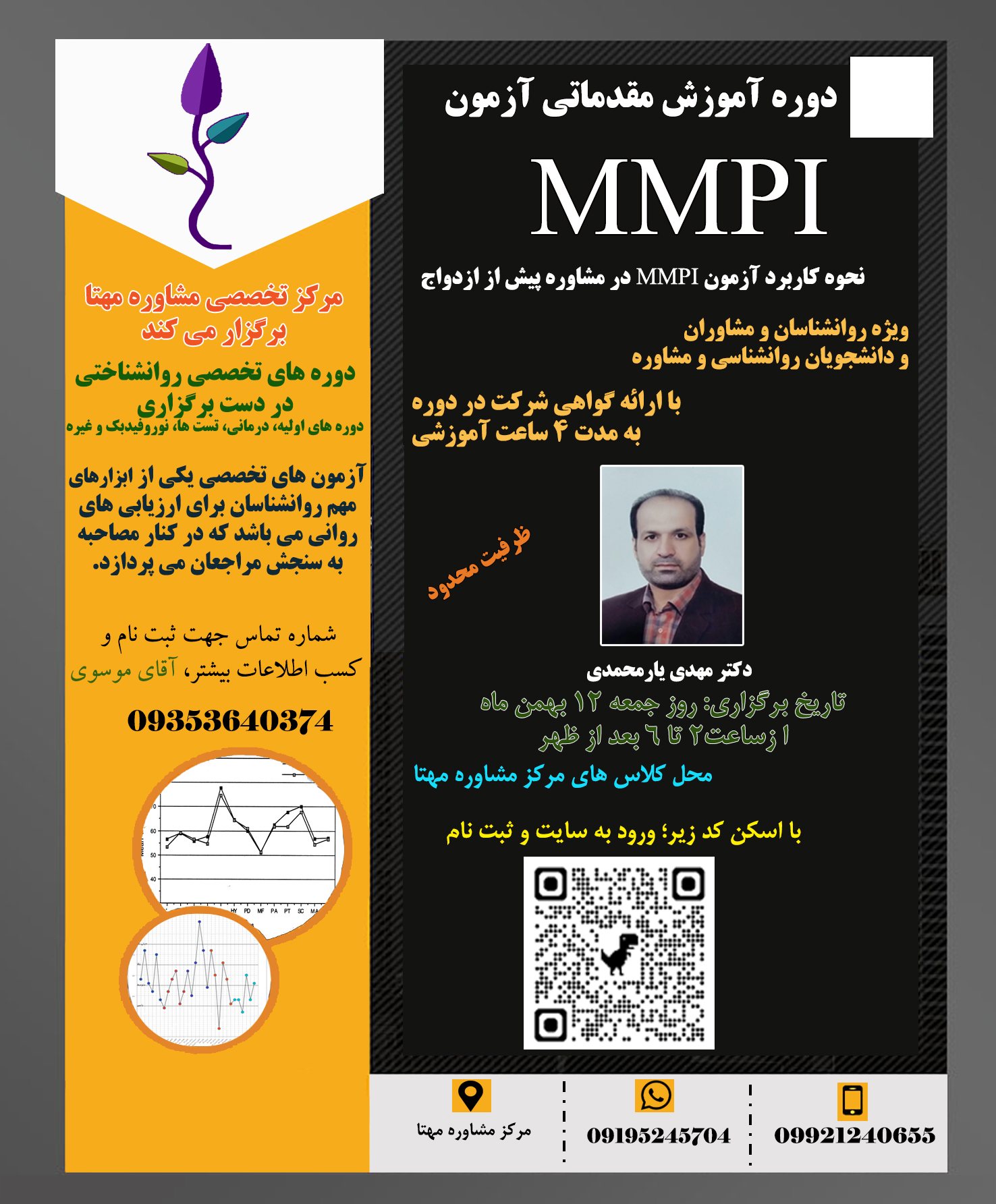  کارگاه MMPI در مشاوره پیش از ازدواج